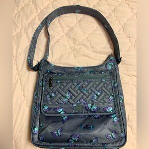 Lug - Hopscotch crossbody in Butterfly Grey